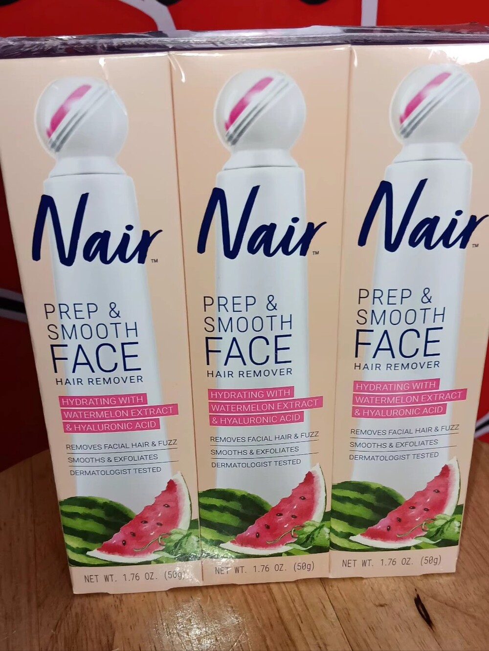 Nair Prep & Smooth Face Hair Remover - Watermelon 3pk $9 N.W.T Get 3 NWT - Picture 3 of 7